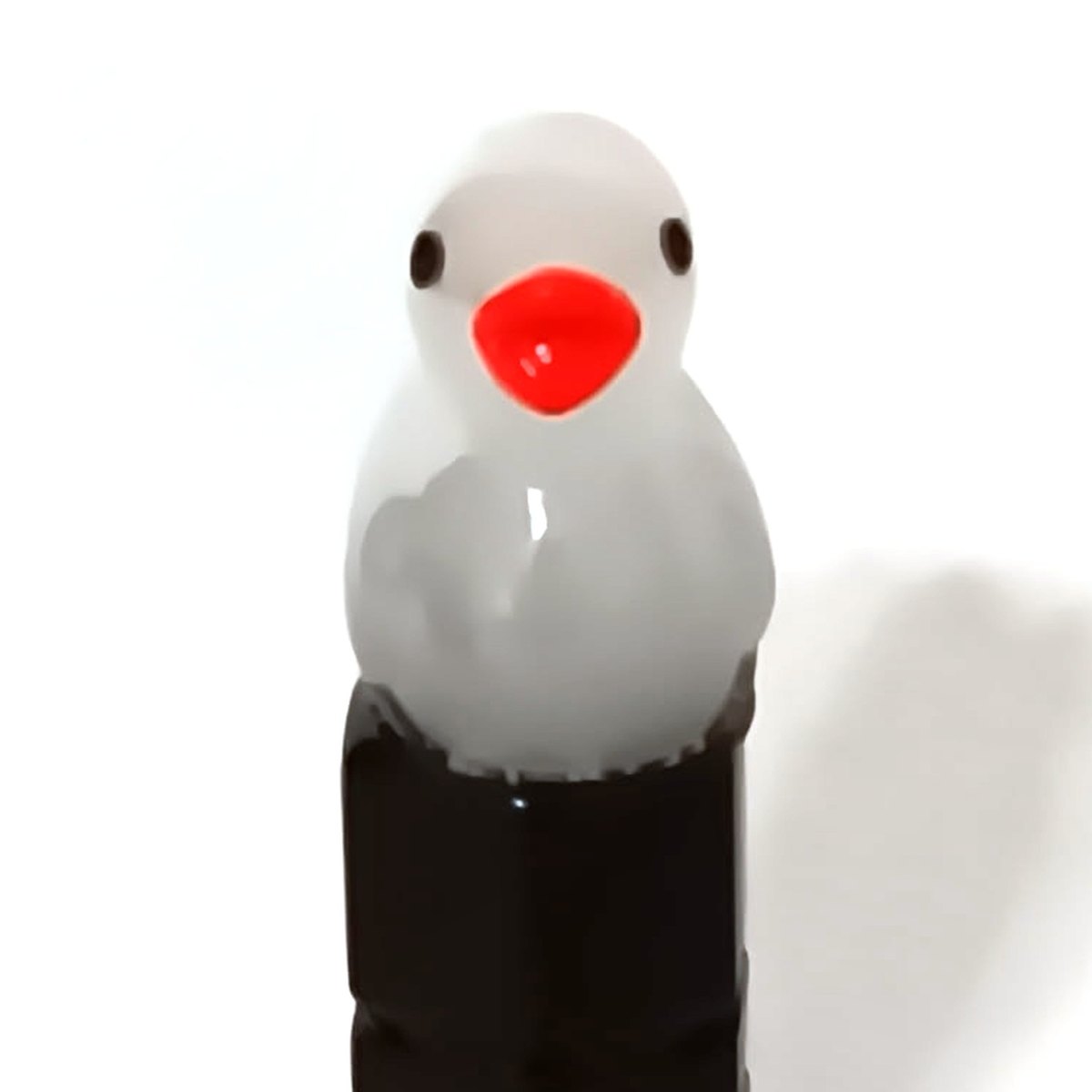 Light grey duck valve stem cap