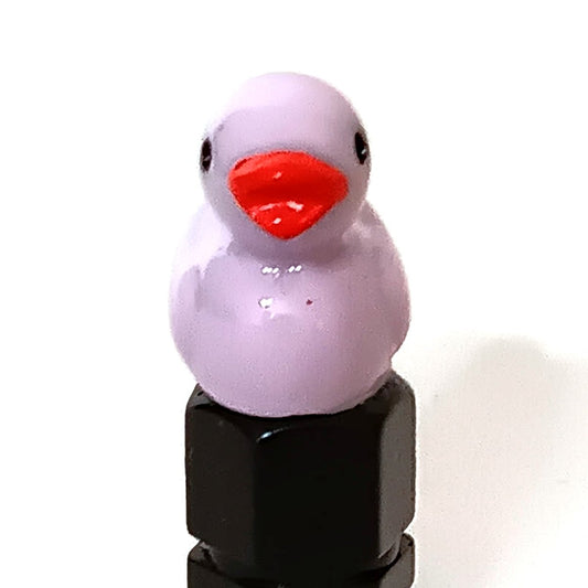 Lilac duck valve stem cap