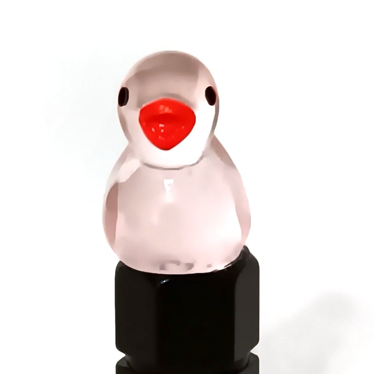 Warm grey duck valve stem cap